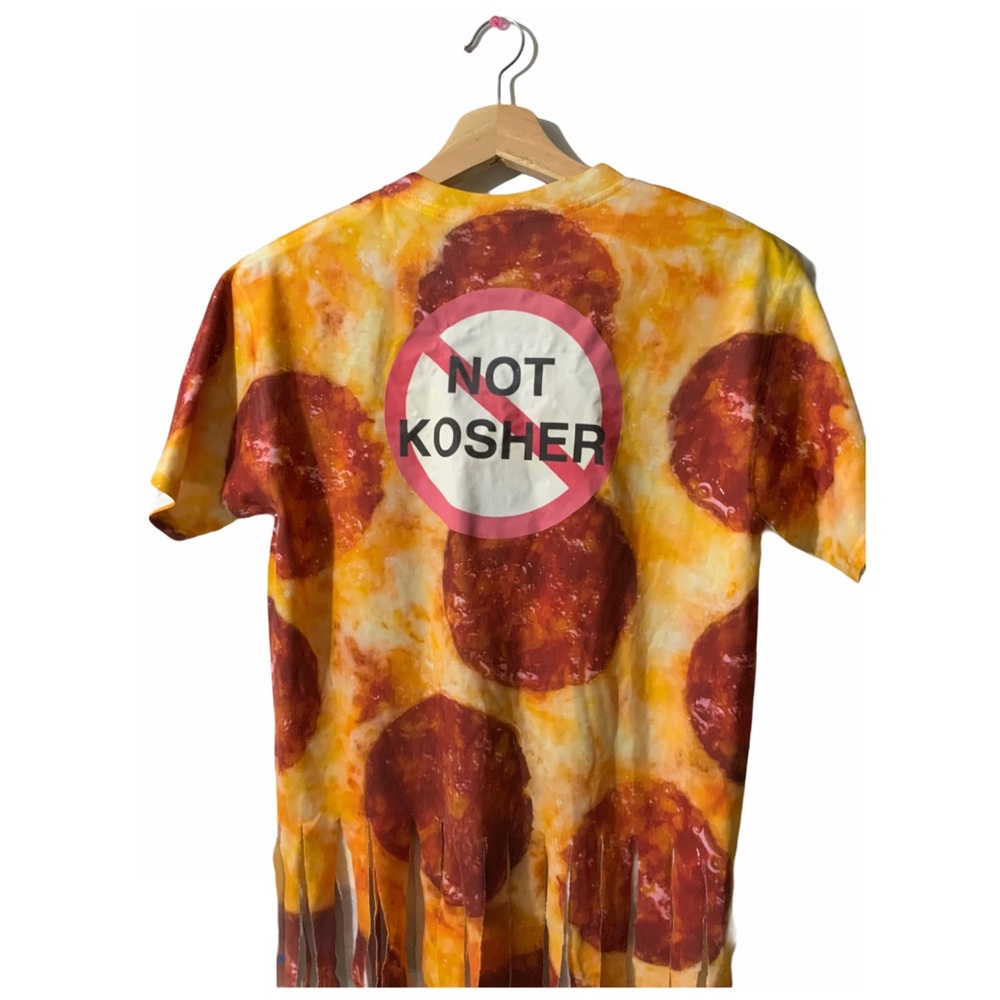 Jerzees NOT KOSHER PIZZA & BAGEL TEE